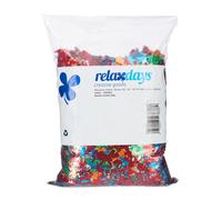 Relaxdays Confettis sac XXL métallique décoration de table pour anniversaire nouvel an carnaval festival coloré