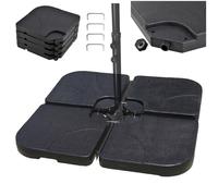 Relaxdays Contrepoids pour pied en croix, lot de 4