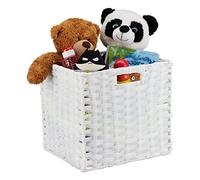 Relaxdays Corbeille de rangement plastique tressé