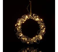 Relaxdays Couronne lumineuse pour fenêtre 30 cm