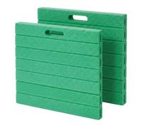 Relaxdays, Coussins de Jardin pour Genoux, Lot de 2, en PE, rembourrés, Vert