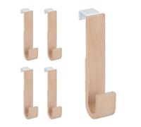 Relaxdays Crochet de porte bois lot de 10