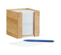 Relaxdays Cube mémo bambou
