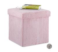 Relaxdays Cube rangement pliable velours