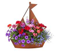 Relaxdays Déco Jardin en Acier Corten, 43 x 34,5 x 10 cm, Jardin et Balcon