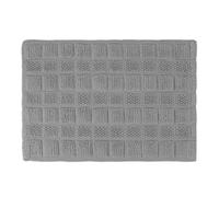 Relaxdays Descente de Bain Coton, 60 x 40 cm, antidérapant, Lavable, Tapis de Baignoire, Sortie de Douche, Gris
