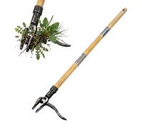 Relaxdays désherbeur Long Manche 110 cm, arrache-pissenlits Naturel/Gris