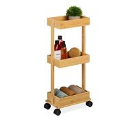 Relaxdays Desserte de salle de bain 3 niveaux