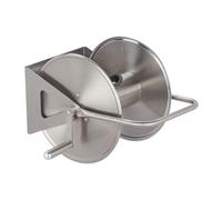 Relaxdays Dévidoir tuyau arrosage acier inox
