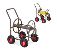 Relaxdays Chariot marron avec 4 roues