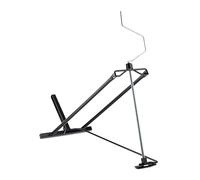 Relaxdays Dispositif de levage pour tracteur de pelouse, 400 kg, dispositif de basculement pour tondeuse autoportée, angle d'inclinaison réglable, acier, noir
