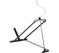 Relaxdays Dispositif de levage pour tracteur de pelouse, 400 kg, dispositif de basculement pour tondeuse autoportée, angle d'inclinaison réglable, acier, noir