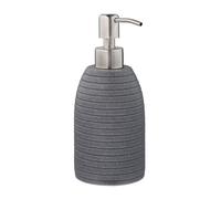 Relaxdays Distributeur de savon inox, gris