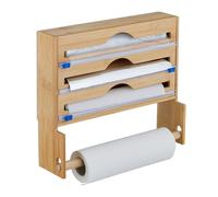 Relaxdays Distributeur essuie-tout et aluminium