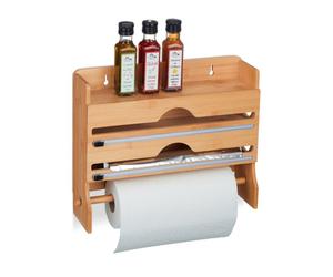 Relaxdays Distributeur papiers cuisine bambou