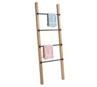 Relaxdays Échelle serviettes 4 barres bois métal