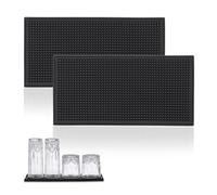 Relaxdays Égouttoir pour Faire sécher la Vaisselle, Lot de 2, avec Picots, comptoir et éviter, 30 x 15 cm, Noir