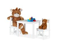 Relaxdays Ensemble chaise table enfant, 2 chaises