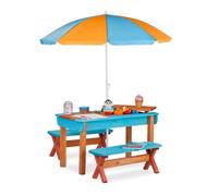 Relaxdays Ensemble chaise table enfant parasol