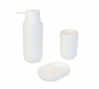 Relaxdays Ensemble de 3 accessoires de bain