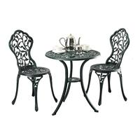 Relaxdays ensemble de mobilier de jardin 3 pièces