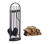 Relaxdays Ensemble serviteur de cheminée 5 pièces