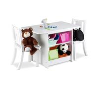 Relaxdays Ensemble table et chaises enfants bois