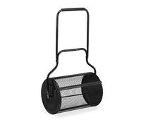 Relaxdays Épandeur à Engrais pour Gazon, Distributeur Compost, terreux, Manuel, 75 L, poignée, HLP: 118x68x40 cm, Noir