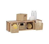 Relaxdays Etagere cube rangement panier amovible