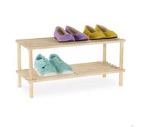 Relaxdays Étagère à chaussures bois