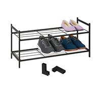 Relaxdays Étagère à chaussures empilable 2 niveaux