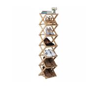 Relaxdays Étagère à chaussures pliable bambou