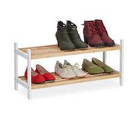 Relaxdays Etagère chaussures avec 2 niveaux