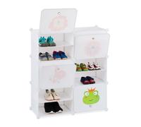 Relaxdays Etagère à emboîter chaussures enfants