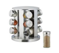 Relaxdays Étagère à Épices Set 12 pièces Inox