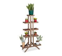 Relaxdays Etagère à fleurs en bois escalier