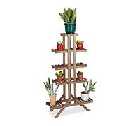 Relaxdays Etagère à fleurs en bois escalier