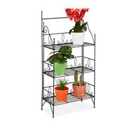 Relaxdays Étagère à fleurs métal pliable