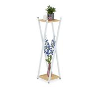Relaxdays Étagère à plantes haute effet bois
