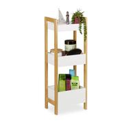 Relaxdays Etagère bain avec 3 paniers