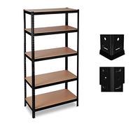 Relaxdays Étagère charge lourde 1325 kg noir