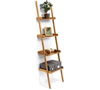 Relaxdays Étagère échelle en bambou 4 niveaux 44 x 37 x 176 cm