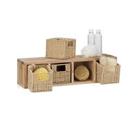 Relaxdays Etagere cube rangement panier amovible