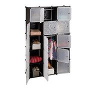 Relaxdays Garde-robe système modulable 11 cubes