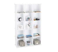 Relaxdays Étagère cubes rangement 15 casiers