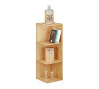 Relaxdays Etagère d'angle en bambou 3 étages