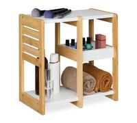 Relaxdays Étagère de bain Bambou 3 niveaux