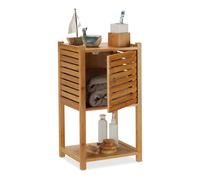 Relaxdays Etagère de bain en bambou, 3 étages