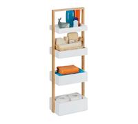 Relaxdays Etagère de salle de bain 4 supports