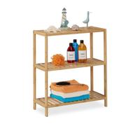 Relaxdays Étagère de salle de bain à 3 niveaux